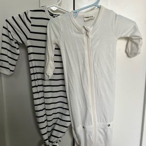 Spearmint love/angel dear 0-3 sleep gowns